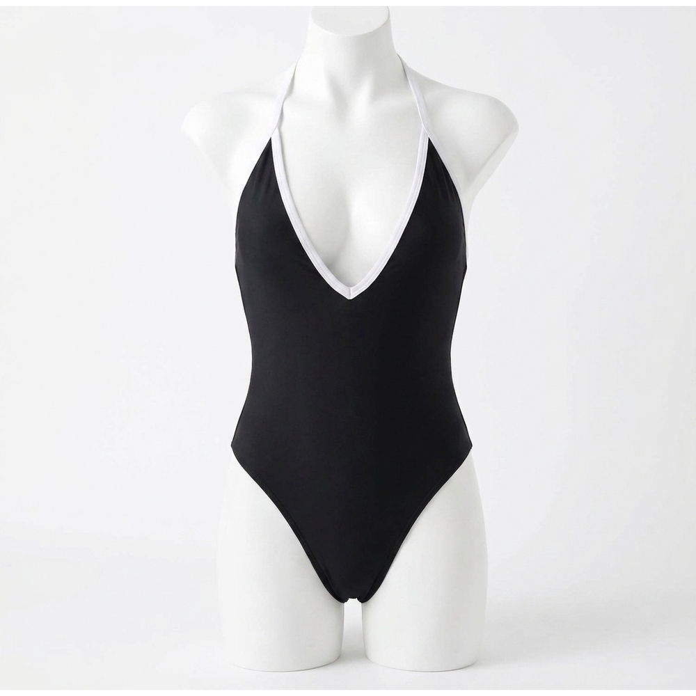 NEW RAMY BROOK bia plunging one piece swimsuit in black